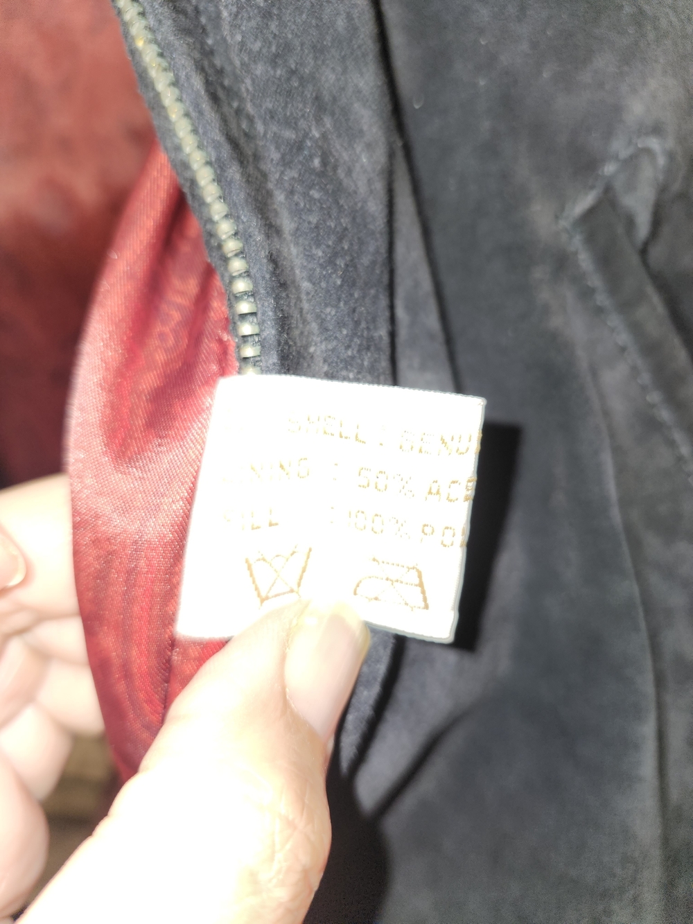 Ssatori Vintage Colorblock Leathet Bomber Jacket in Maroon, Teal & Black MED - Picture 8 of 11